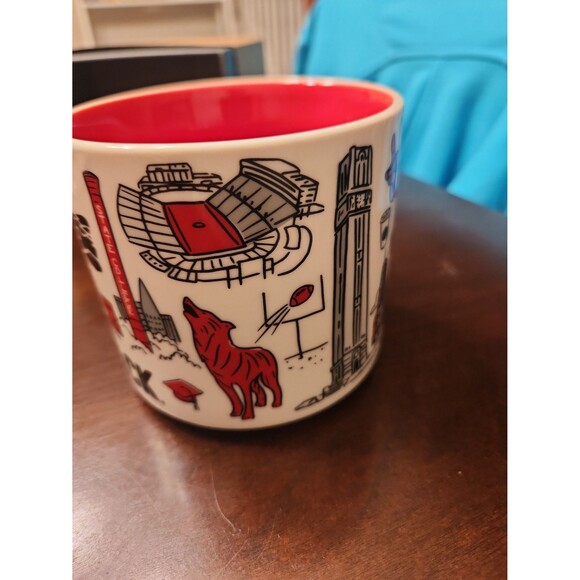 Starbucks "Been There" Series Campus Collection Mug NC State Wolfpack NIB - Picture 4 of 10